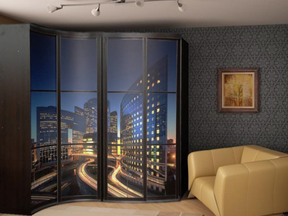 Радиусный шкаф купе «Кайтос»