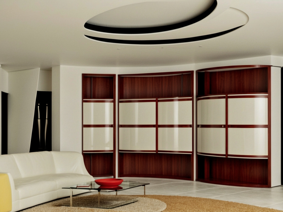 Вогнутый радиусный шкаф «Парус»