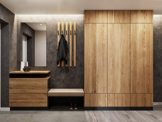 Прямая корпусная мебель для дома «Эко»